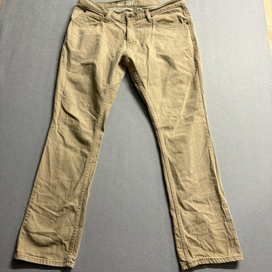 Freeworld Night Train Regular Fit Pants Mens 36x31 Khaki Brown Cotton Chino