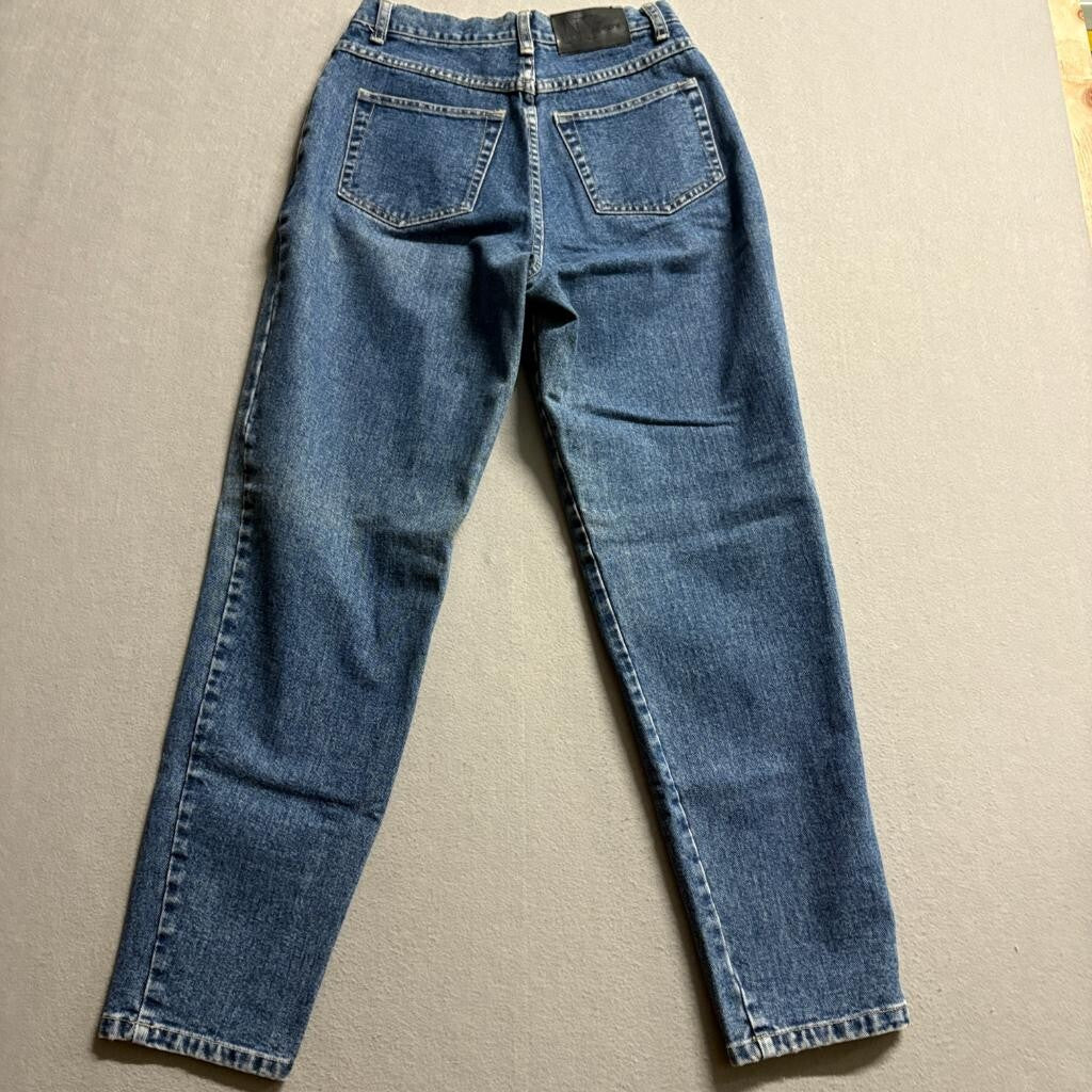 Vintage NY Jeans Womens Size 6 Easy High Rise Tapered Mom Blue Denim Hong Kong