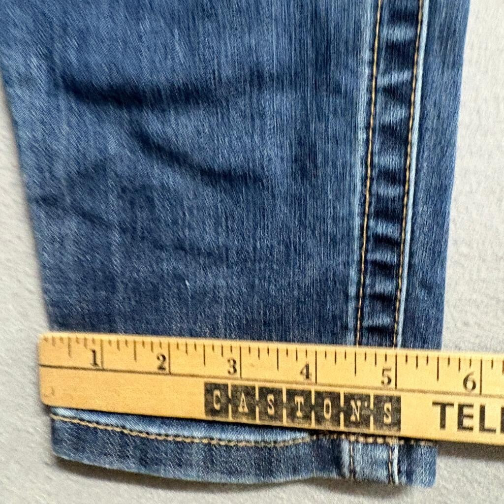 Seven7 Skinny Jeans Womens 8 Blue Denim Stretch Mid Rise Five Pocket