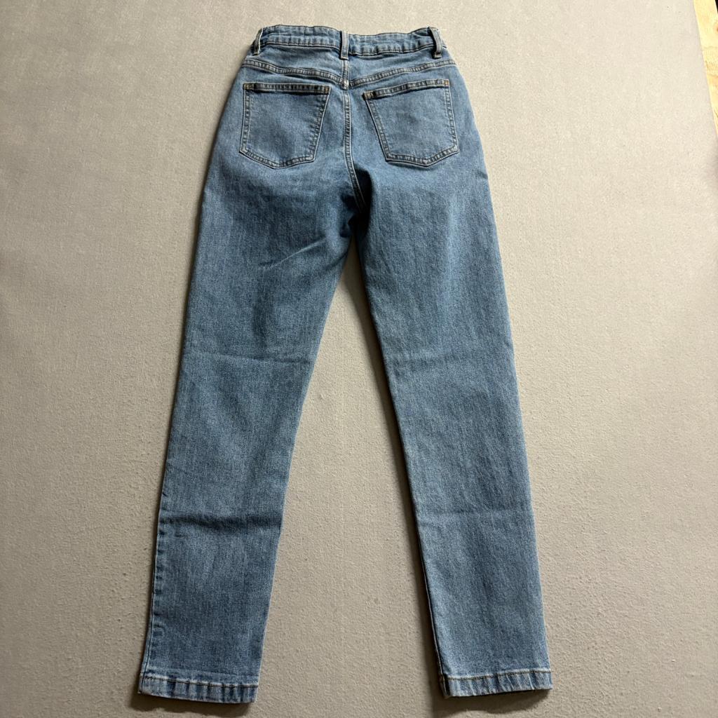 Cotton On Stretch Mom Jeans Womens US 4 Blue Denim High Rise Tapered Leg