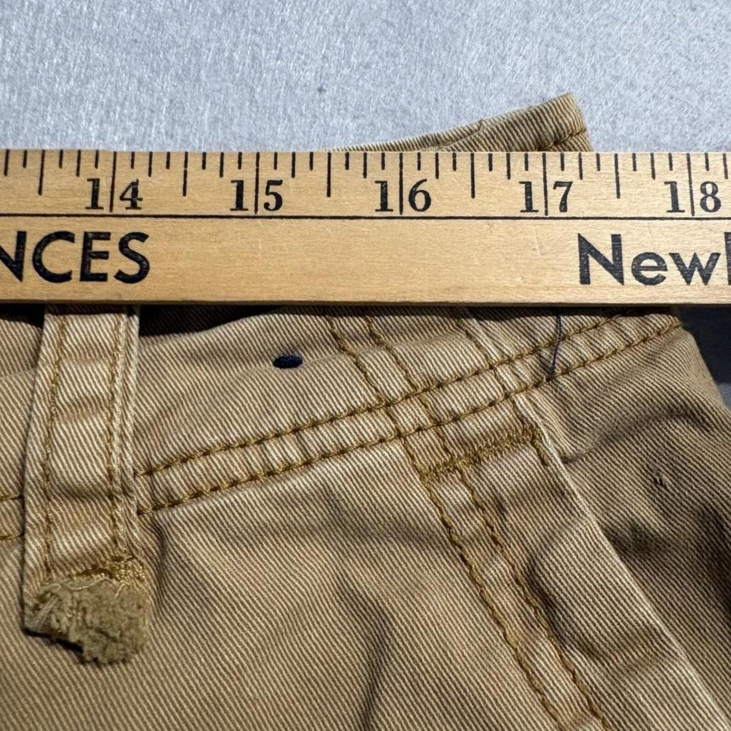 Hollister Cargo Pants Mens 36x32 Khaki Tan Stretch Cotton Straight Leg Utility