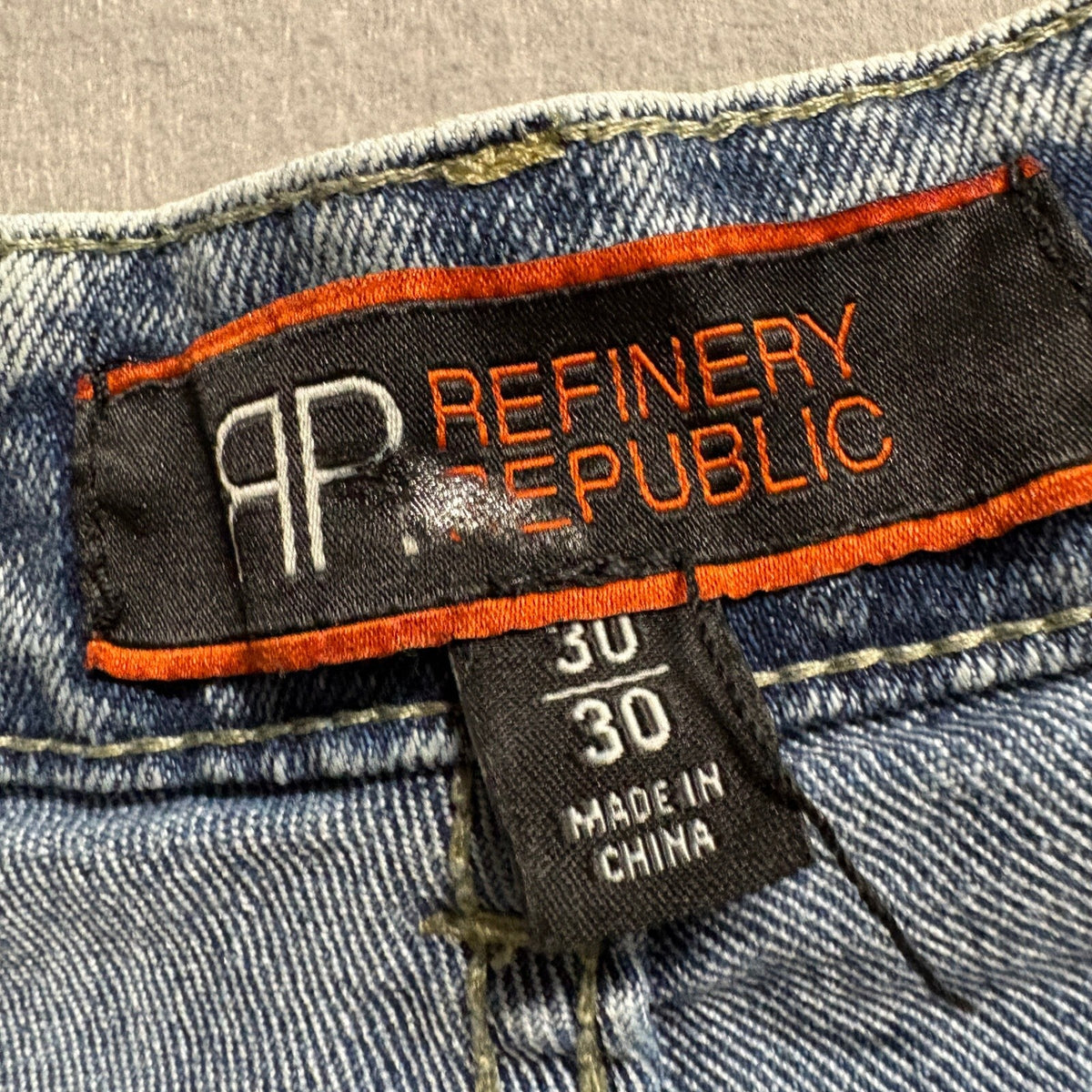 Refinery Republic Cargo Jeans Womens 30 Acid Wash Blue Denim Utility Pockets