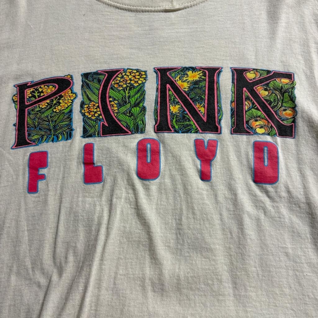 Pink Floyd Marquee London 1966 Concert Graphic T-Shirt Mens Large Cream Cotton