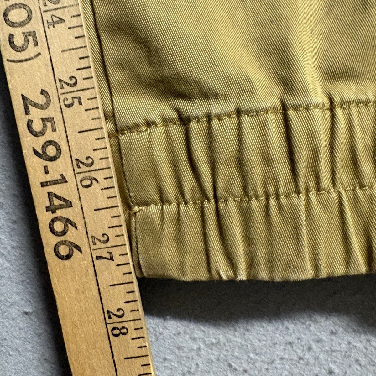 H&M LOGG Mens Small Beige Khaki Jogger Pants Slim Fit Stretch Elastic Waist Cuff