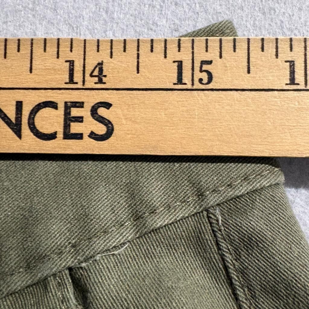 Volcom Mens Chino Pants Size 29 Green Cotton Blend Casual Skate Trousers