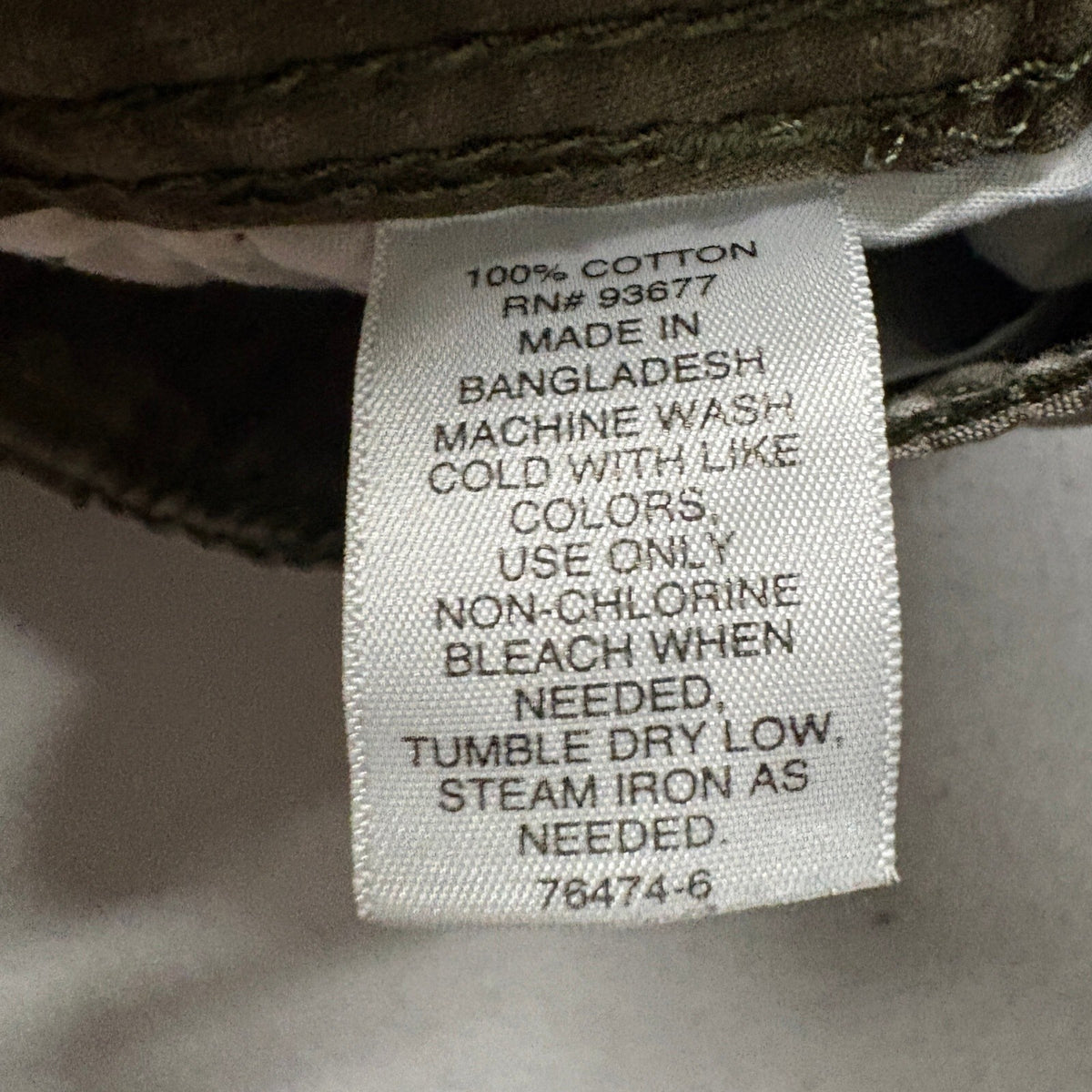 Mutual Weave Mens Cargo Pants Size 32x32 Green Olive Ripstop Relaxed Taper