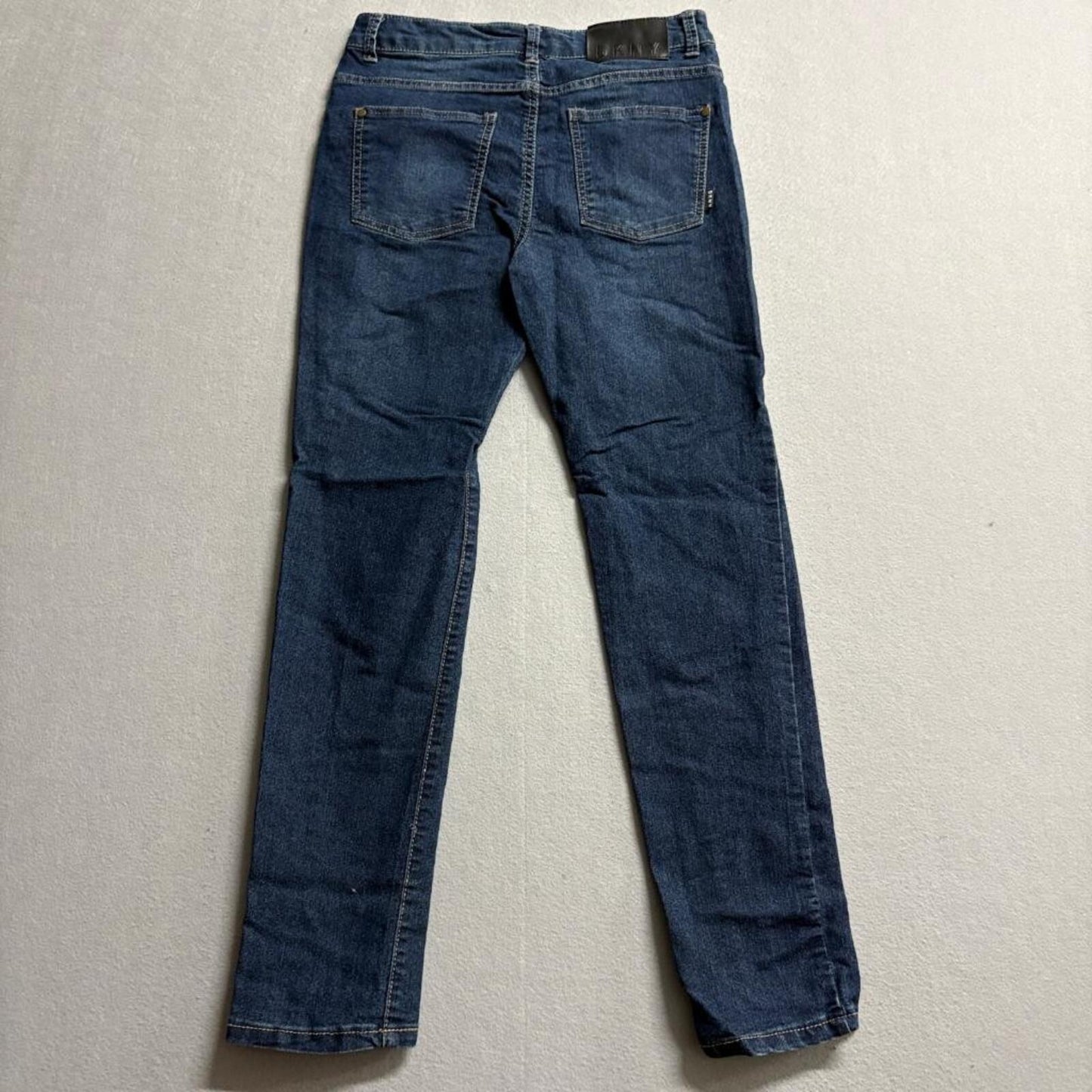 DKNY Jeans Girls Size 16 Dark Wash Blue Denim Stretch Slim Skinny Pants