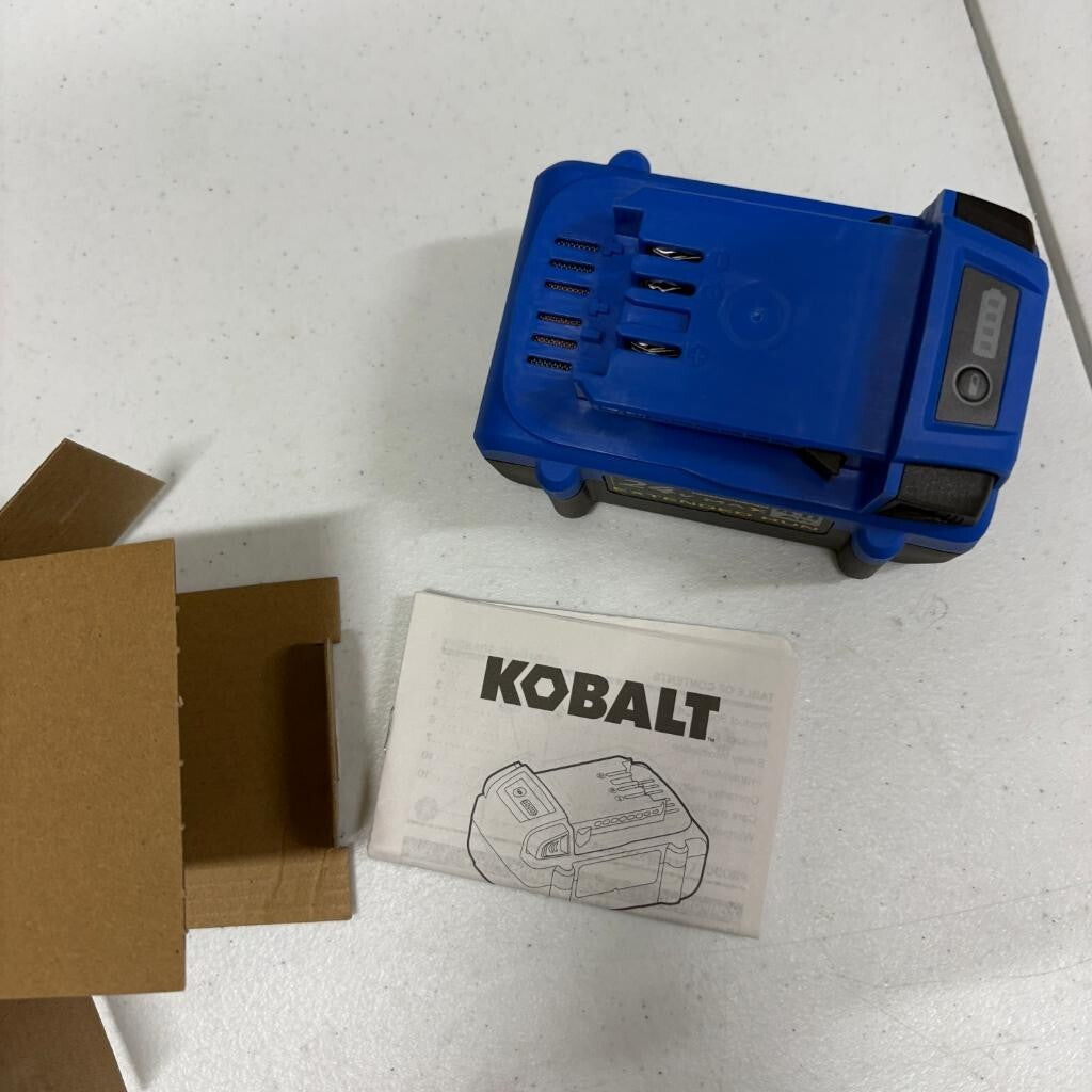 Kobalt 24V Max 4.0Ah Lithium Ion Battery KB 424F-03 Blue Cordless Tool Battery