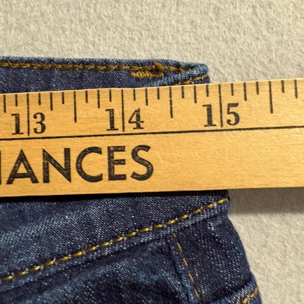 Joe's Jeans Petite Bootcut Size 28 Womens Blue Denim Raw Hem Stretch Jeans