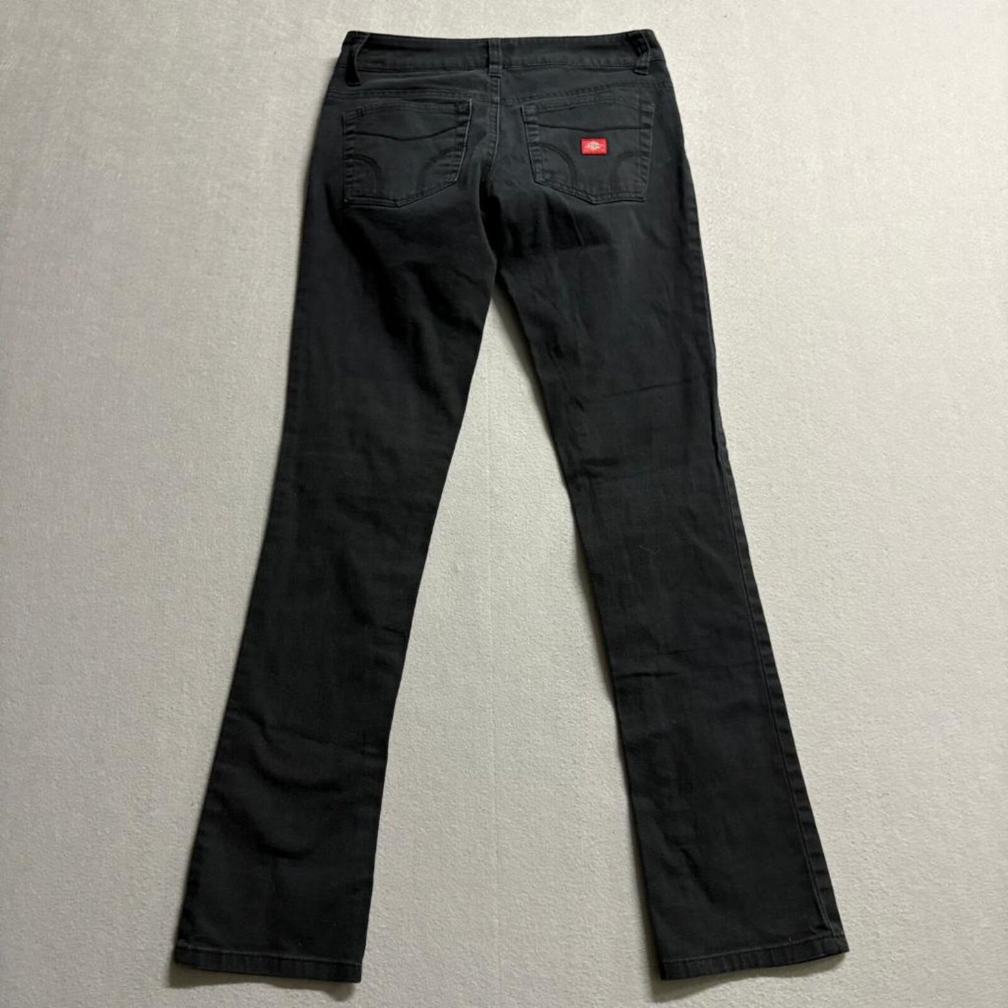 Dickies Womens Pants Size 1 Black Low Rise Bootcut Stretch Chino Workwear