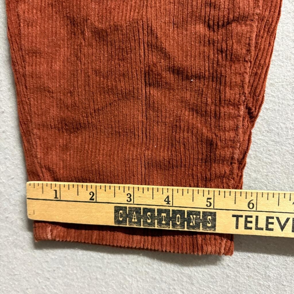 Levi's High Waisted Mom Jean Corduroy Pants Womens 26 Brown Rust Tapered Leg