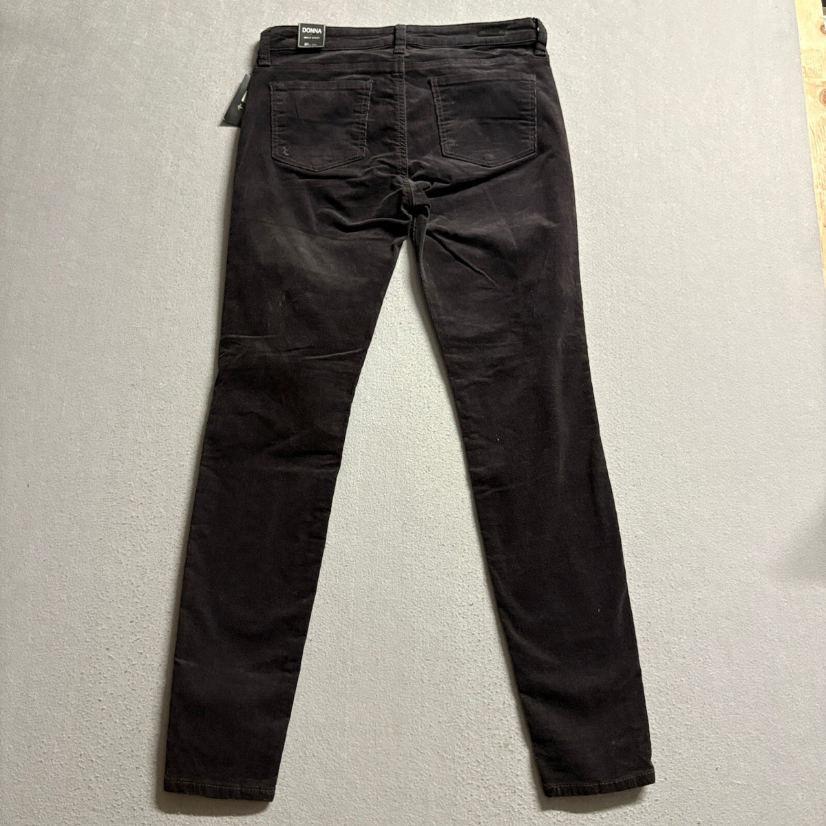 Kut From The Kloth Donna Ankle Skinny Corduroy Pants Womens Size 6 Charcoal Gray