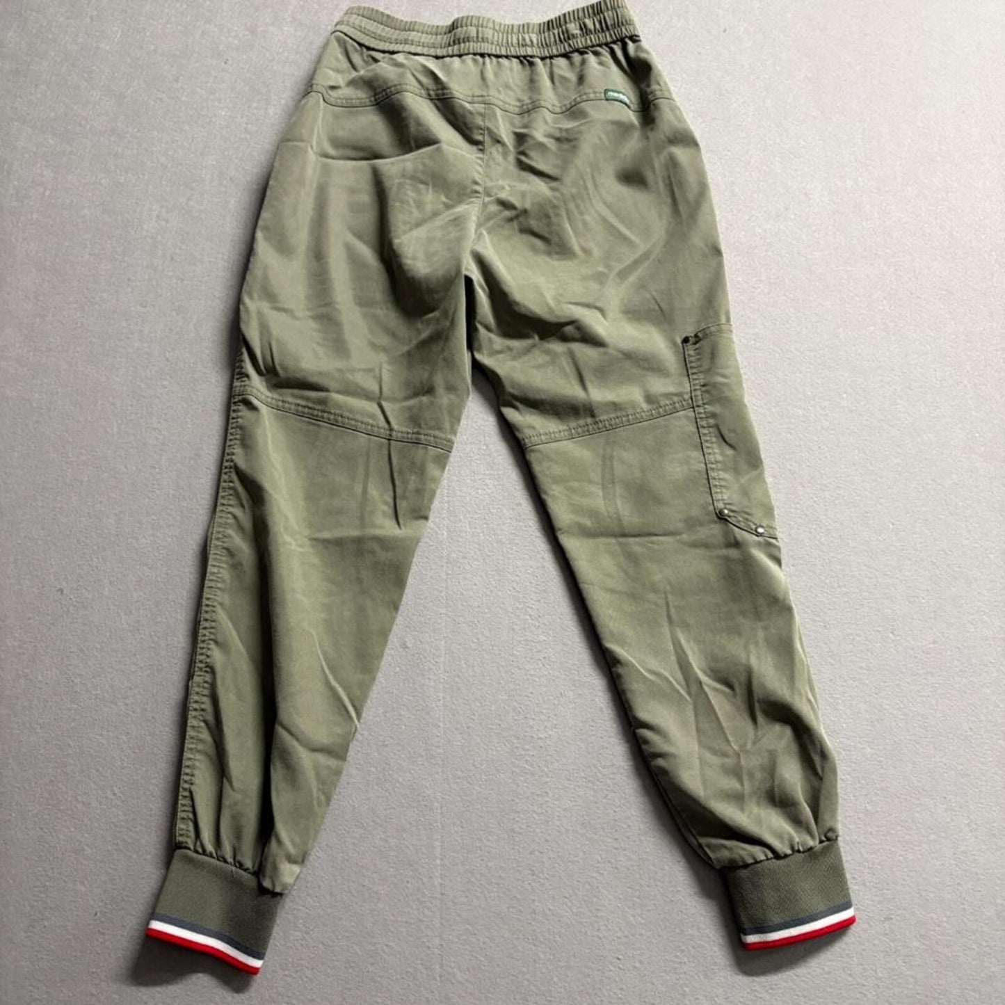 Medelita Womens XXS Olive Green Jogger Scrub Pants Tencel Blend Cargo Medical