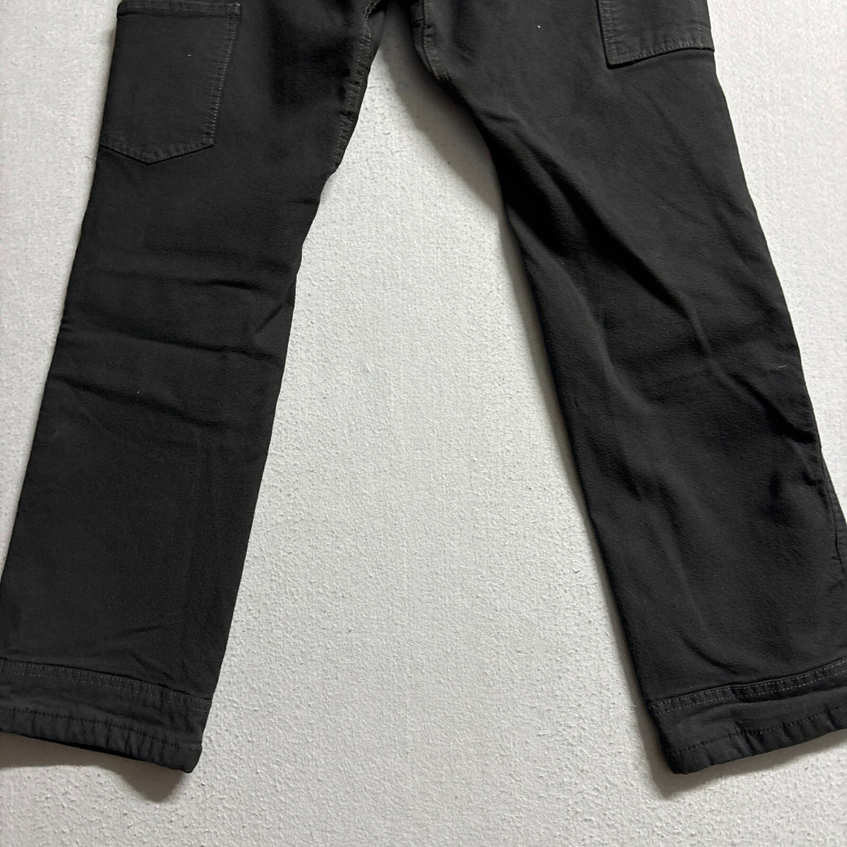 Dovetail Workwear Pants Womens Size 10 x 32 Black Utility Double Knee Cargo Work