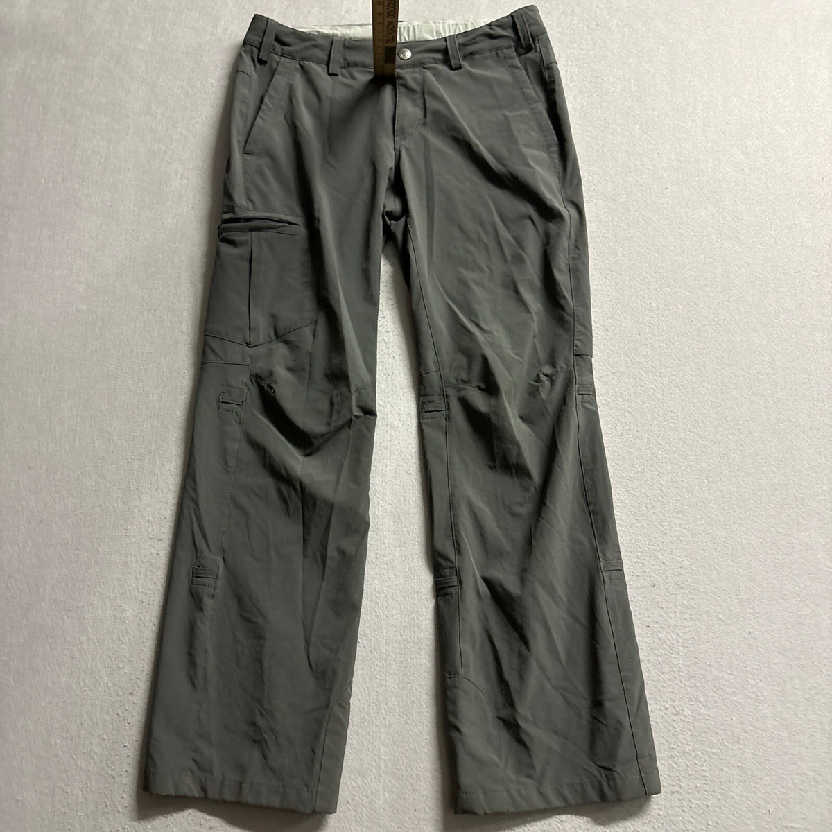 REI Womens Size 6 Petite Gray Hiking Pants Cargo Lightweight Outdoor Travel