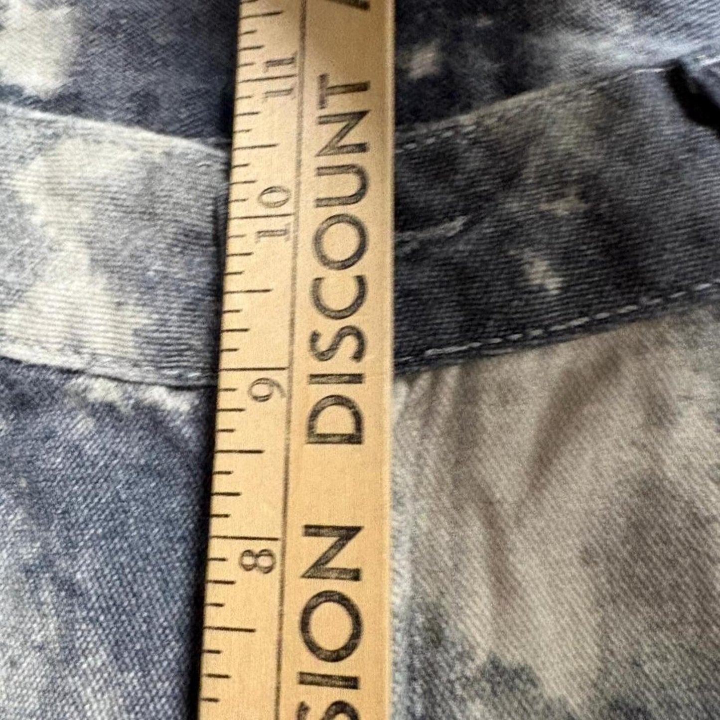 Shein Tie Dye Cargo Pants Womens Size 30 Gray White Acid Wash Wide Leg Utility