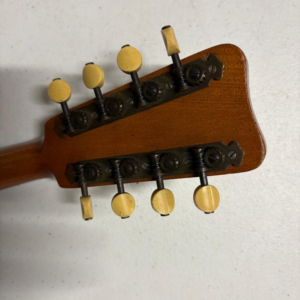 Vintage Lakeside Bowl Back Mandolin 8 String Tater Bug with Original Case