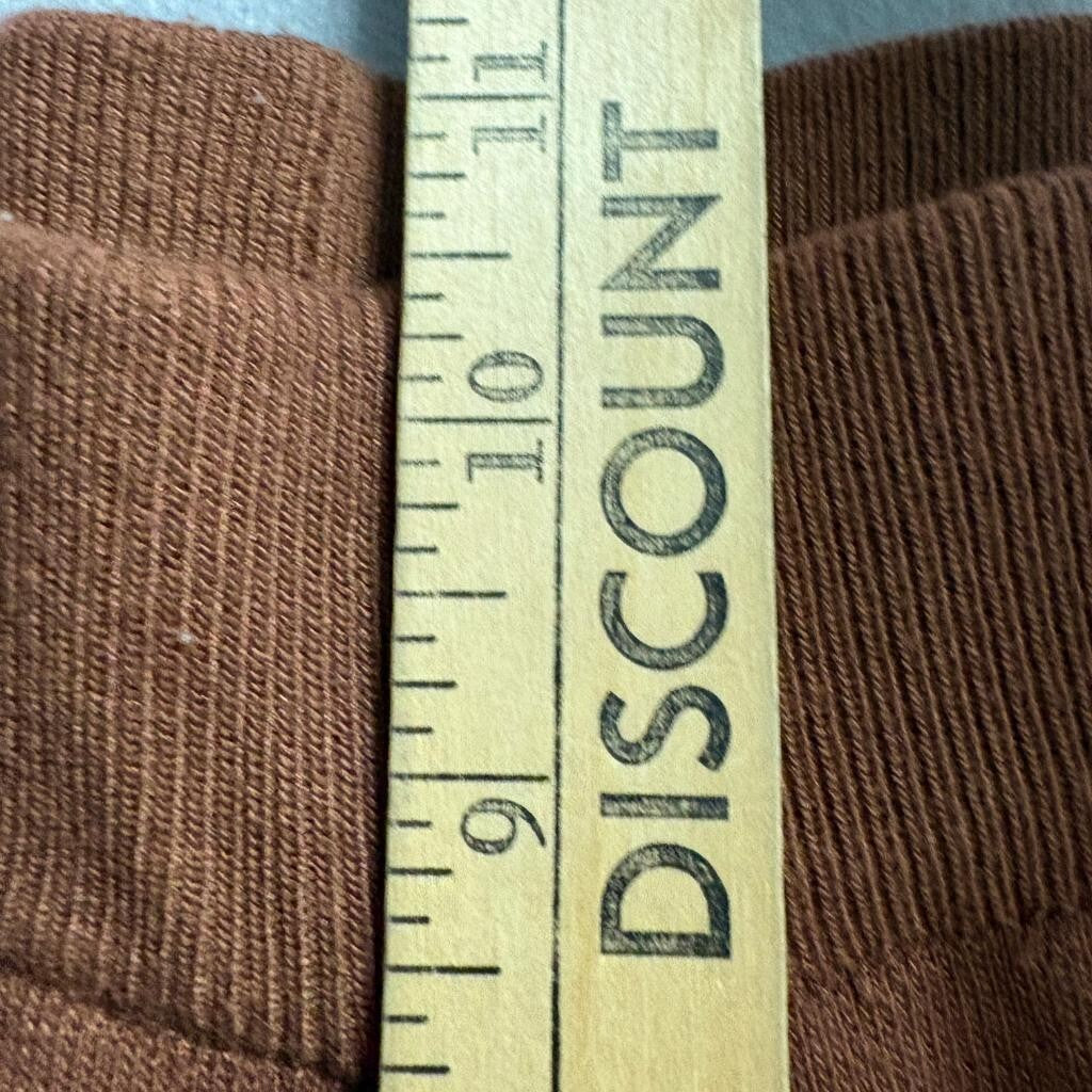 Unbranded Brown Knit Wide Leg Pants Womens Size S Viscose Lounge Cozy