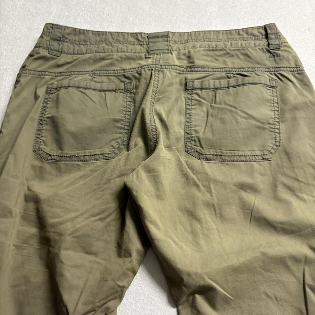 REI Womens Pants Size 6 Petites Green Cotton Blend Roll Up Convertible Hiking