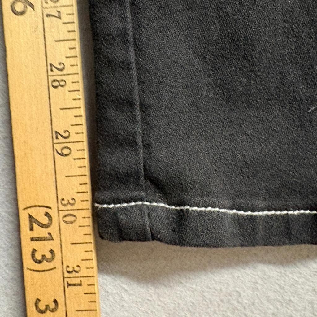 Between Us Black Cargo Pants Womens Size 9 Contrast Stitch High Rise Utility