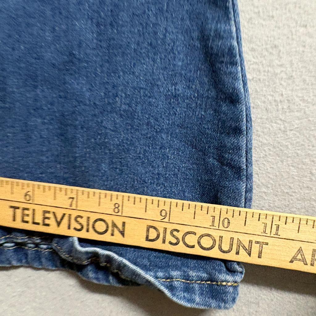Flying Banana Flare Jeans Womens Size 4S Blue Denim Stretch Bell Bottoms LB-1