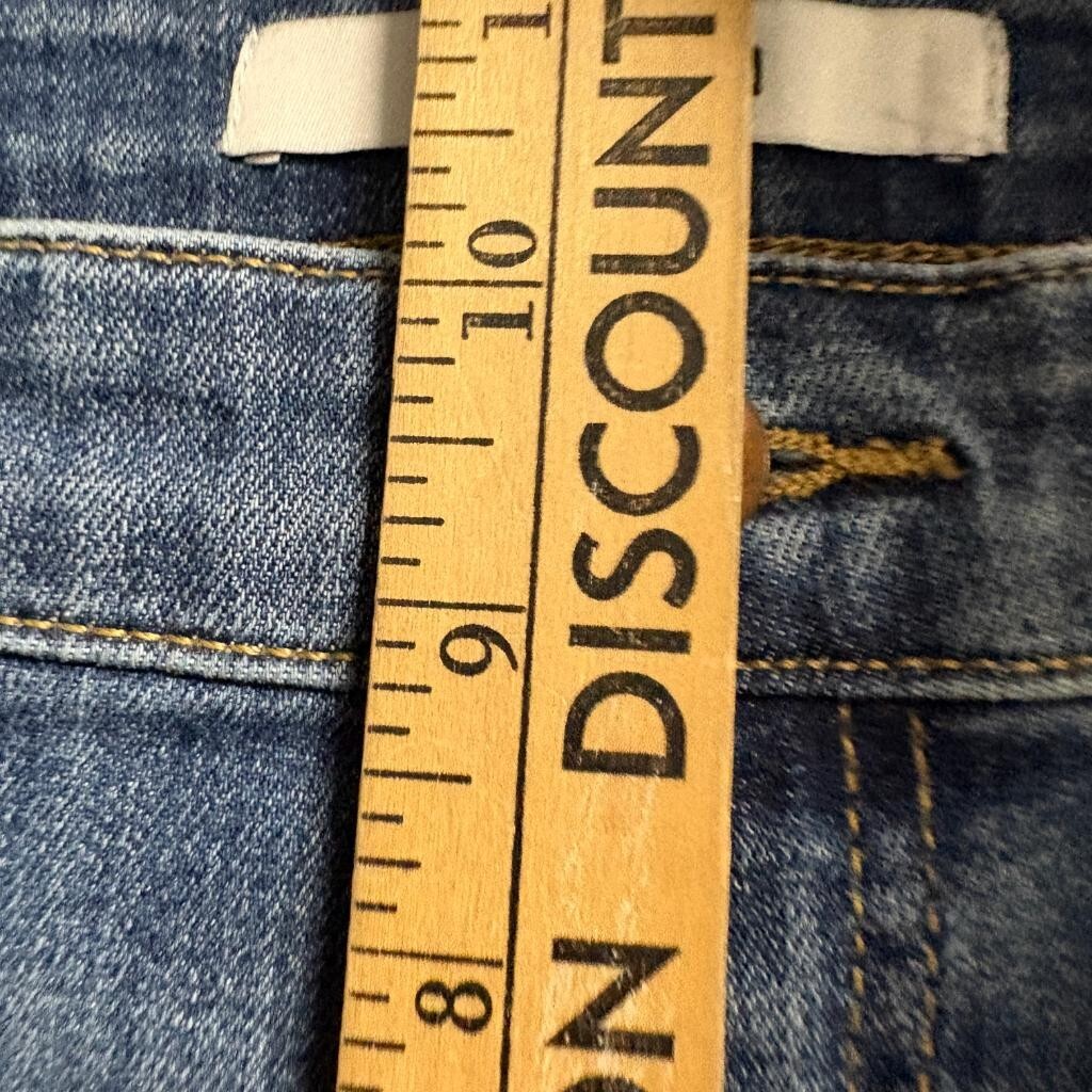 Joe's Jeans High Rise Skinny Ankle Blue Distressed Raw Hem Denim Size 27