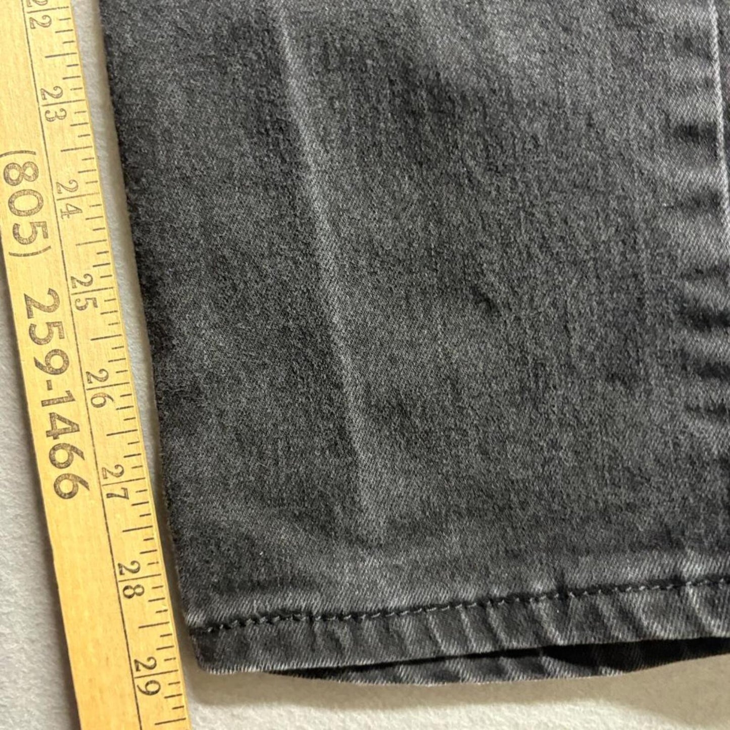Levi's 514 Straight Fit Jeans Mens 30x30 Black Denim Waterless