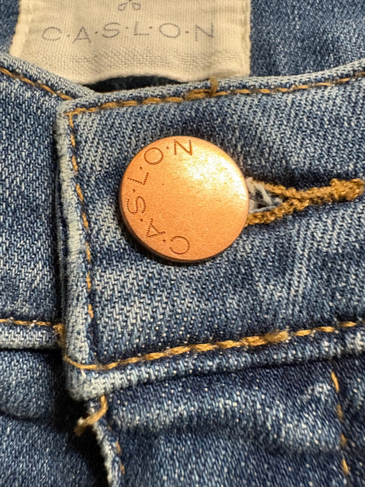 Caslon Womens High Rise Skinny Jeans Size 29 Medium Wash Fray Released Raw Hem