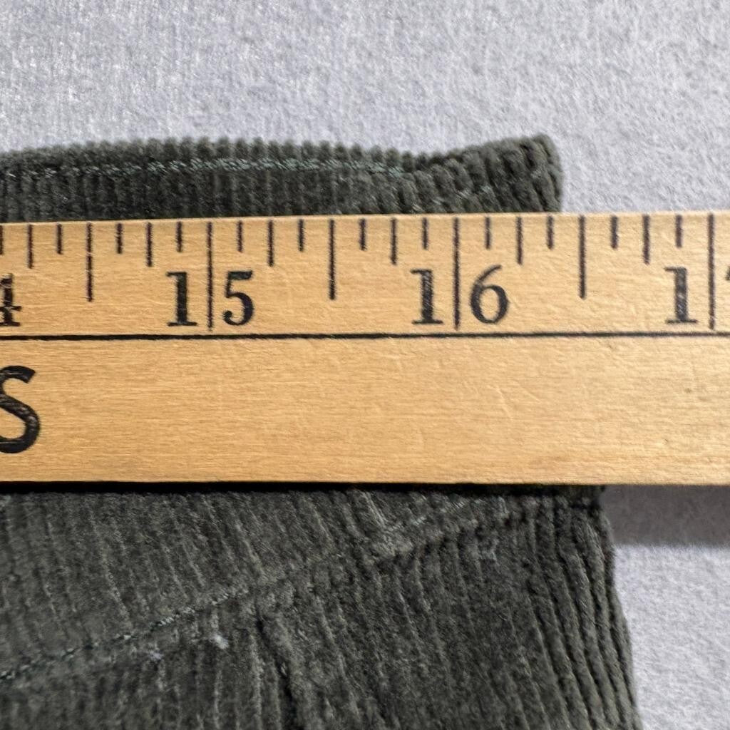 Kensie Jeans Womens The Tessa High Rise Bootcut Corduroy Pants Olive Green 12/31