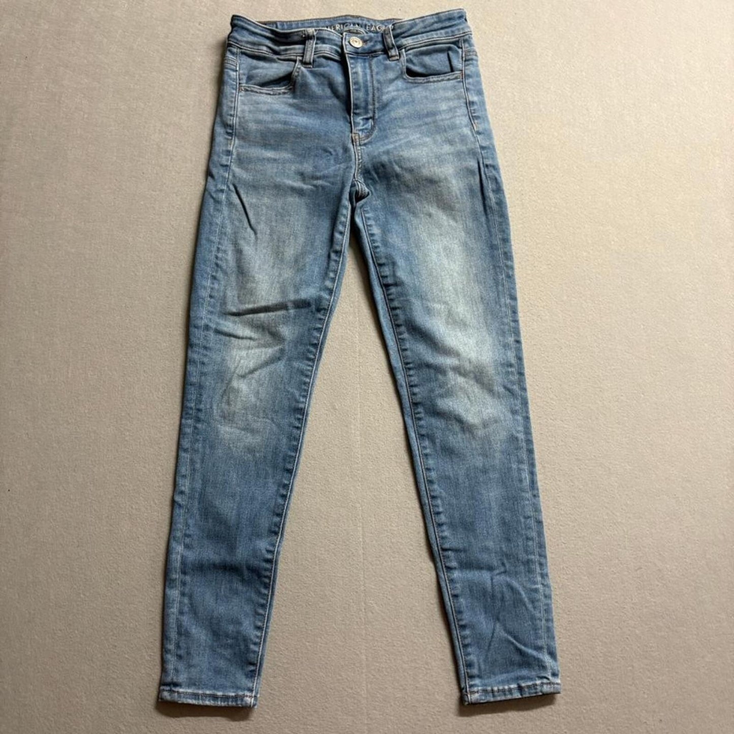 American Eagle Next Level Stretch Hi-Rise Jegging Jeans Womens 6 Short Blue