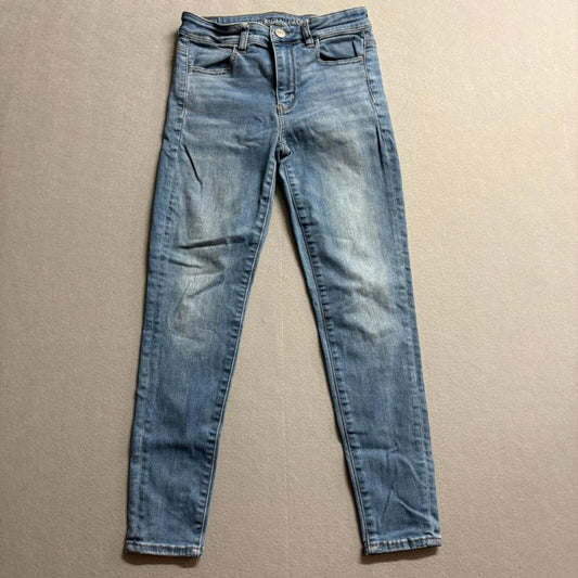 American Eagle Next Level Stretch Hi-Rise Jegging Jeans Womens 6 Short Blue