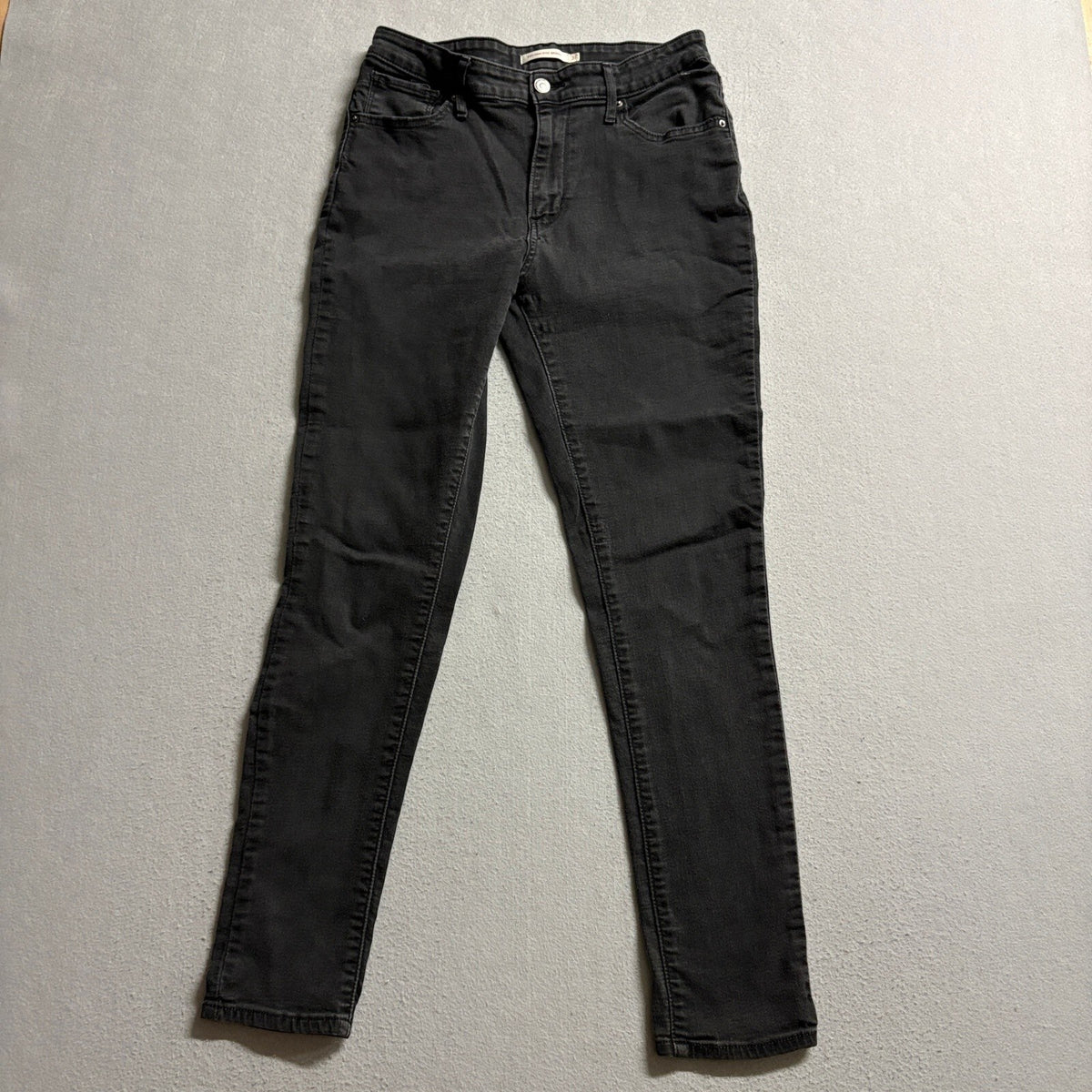 Levi's 721 High Rise Skinny Jeans Womens 31 Black Stretch Denim Pants