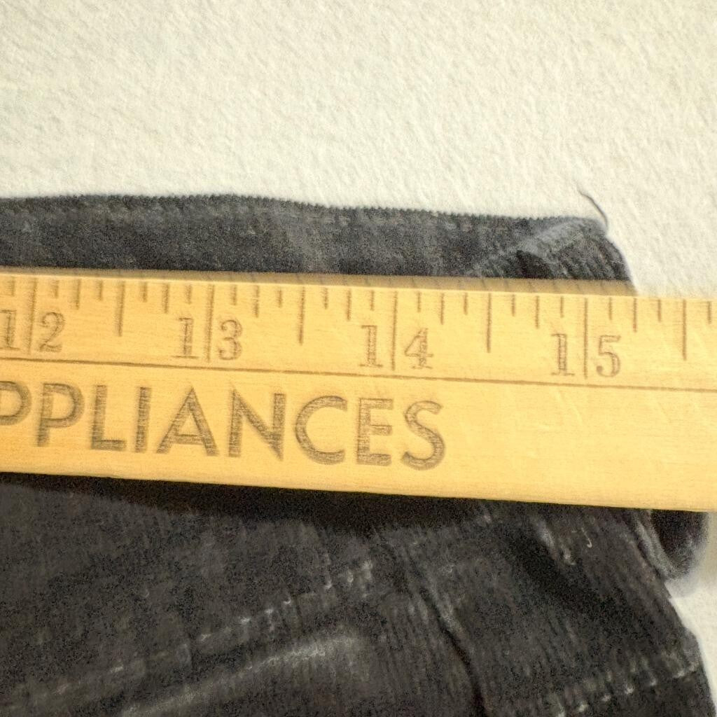 Well Worn Womens Corduroy Pants Black Skinny High Rise Stretch Size 28x28