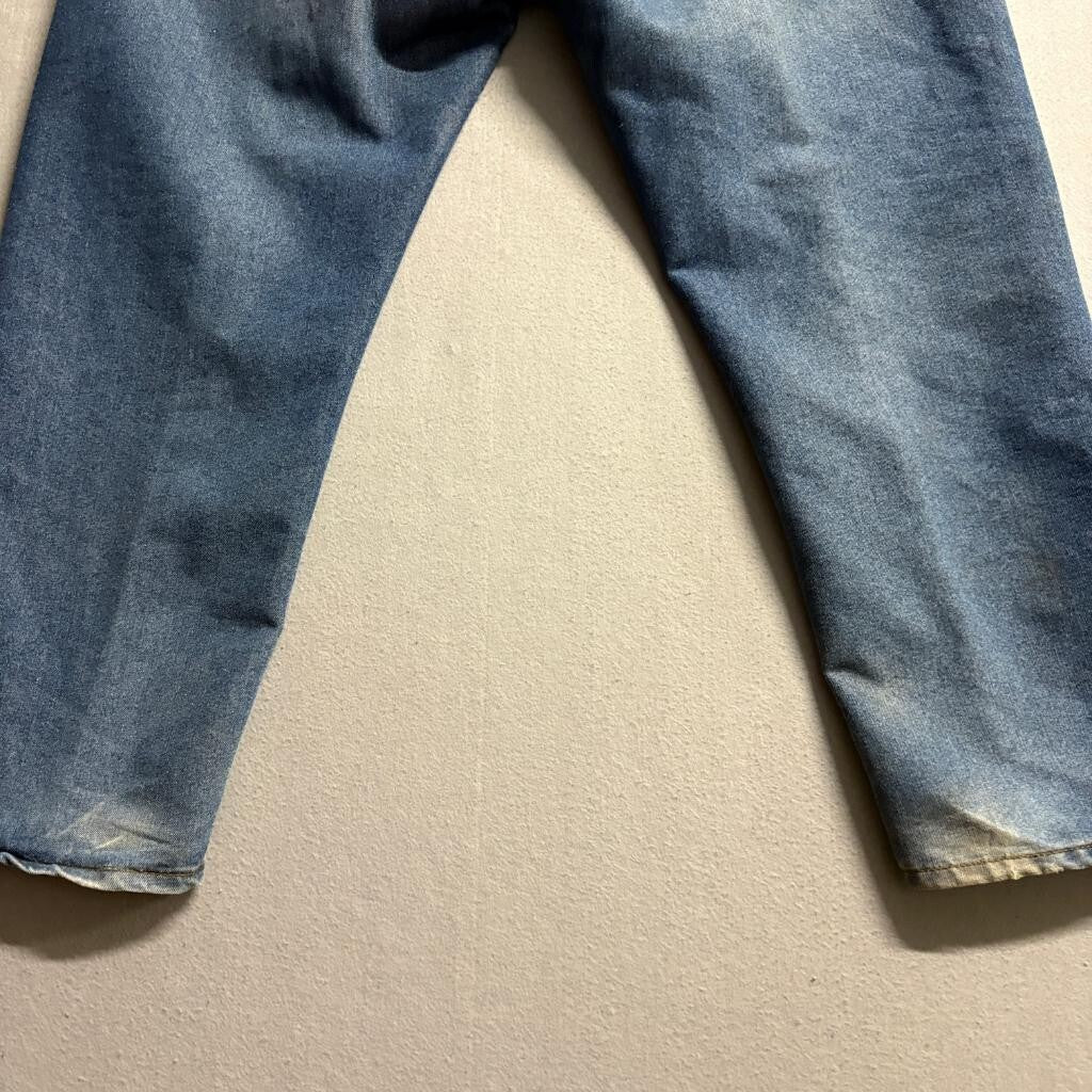 Duke Authentic Fit Jeans Mens 40/S Blue Denim Medium Wash Straight Leg Workwear