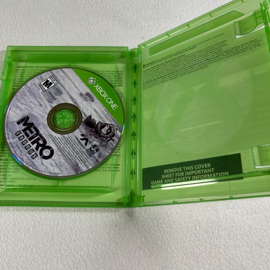 Metro Exodus Xbox One Game Disc and Case Deep Silver 4A Games
