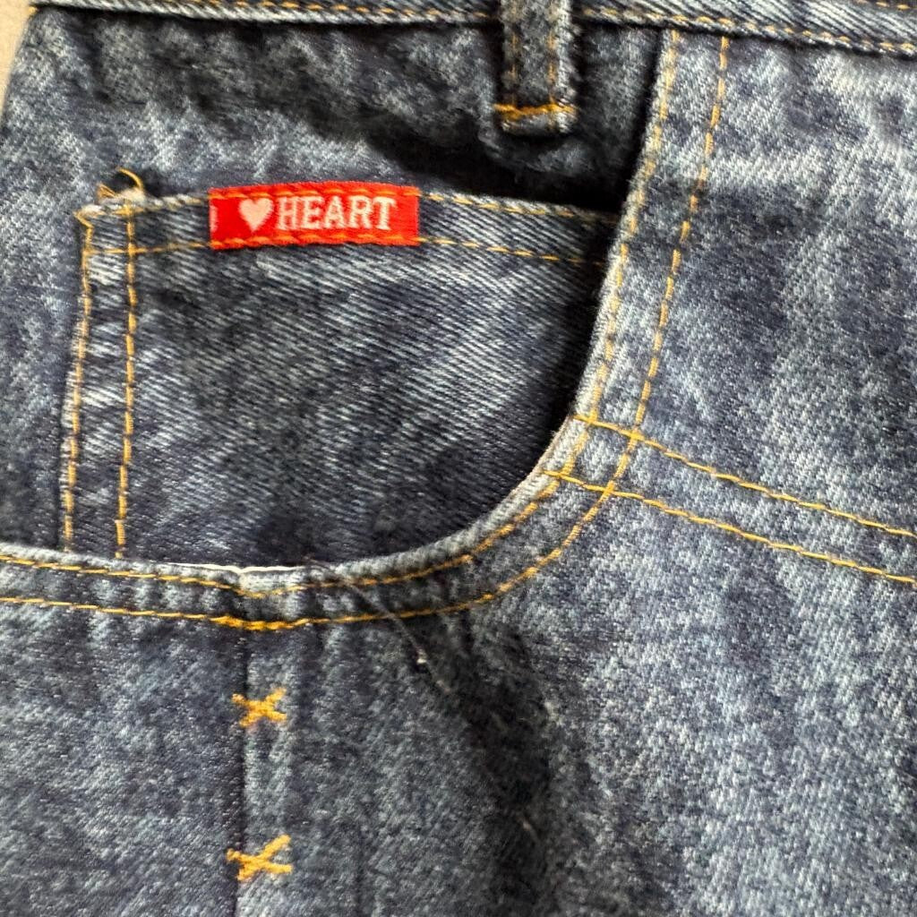 Vintage Wayne Acid Wash Jeans L/30 High Rise Tapered Leg Blue Denim Taiwan