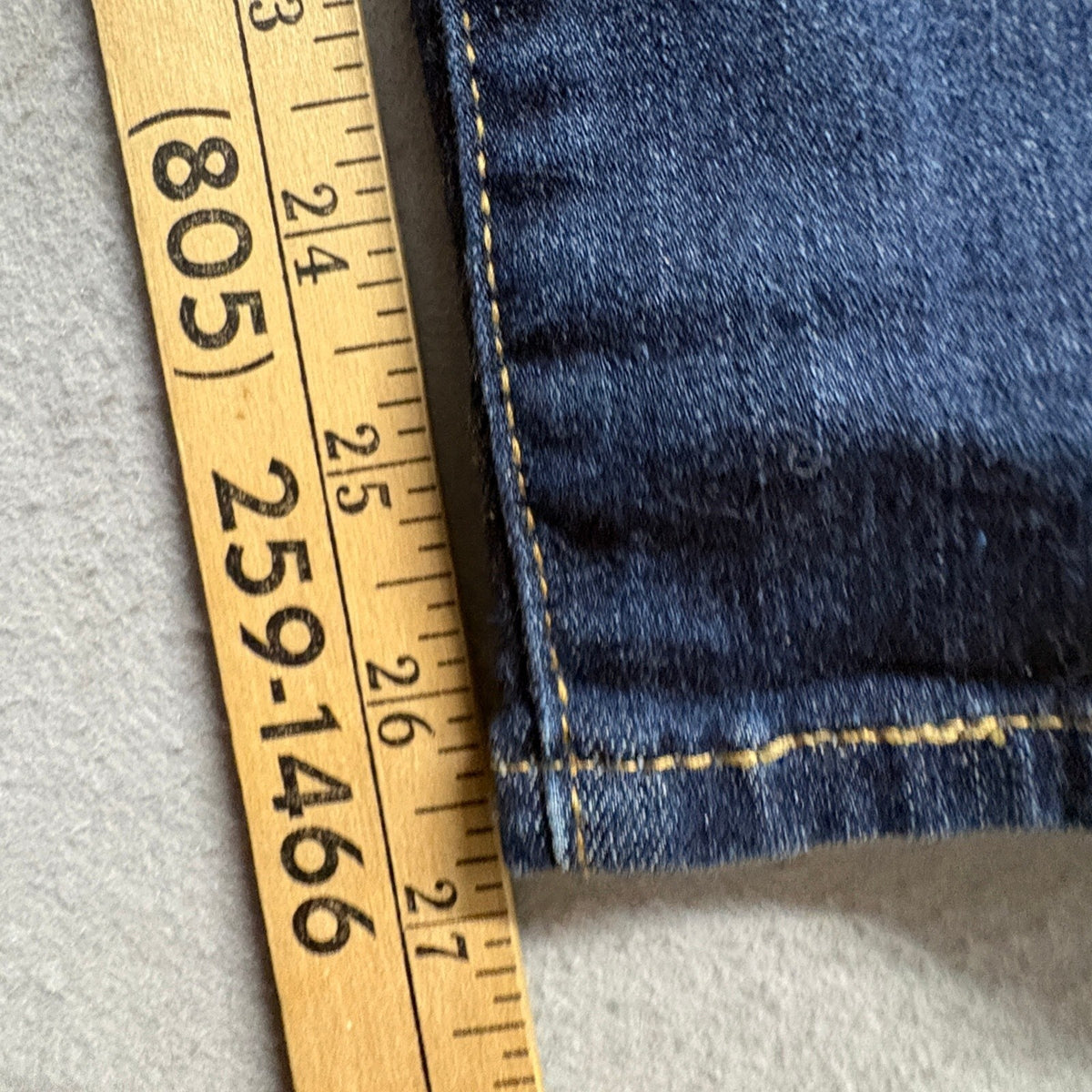 Levi's 720 High Rise Super Skinny Jeans Womens 32 W32 L28 Blue Stretch Denim