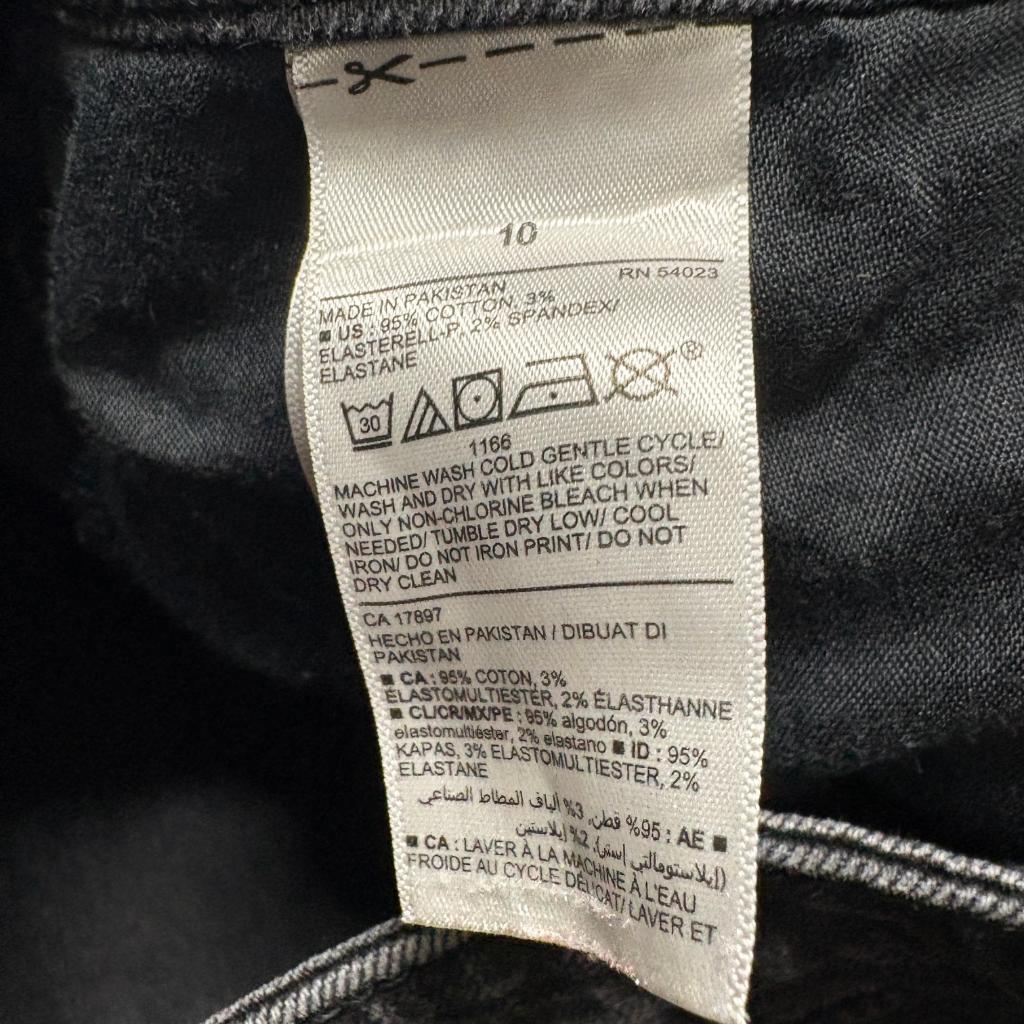 Old Navy Kicker Bootcut Jeans Womens 10 Extra High Rise Black Secret Slim