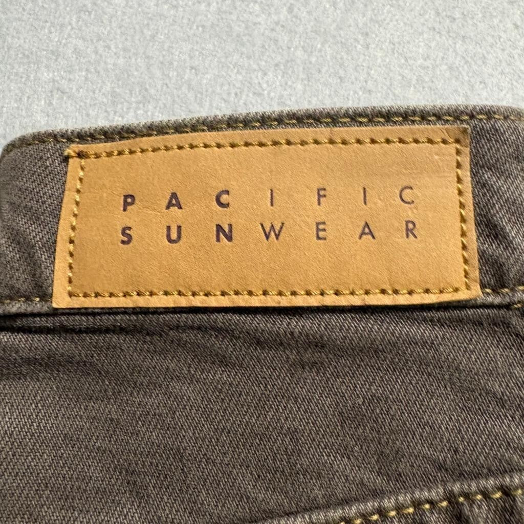 PacSun Dad Jean Brown Denim High Rise Button Fly Jeans Womens Size 25