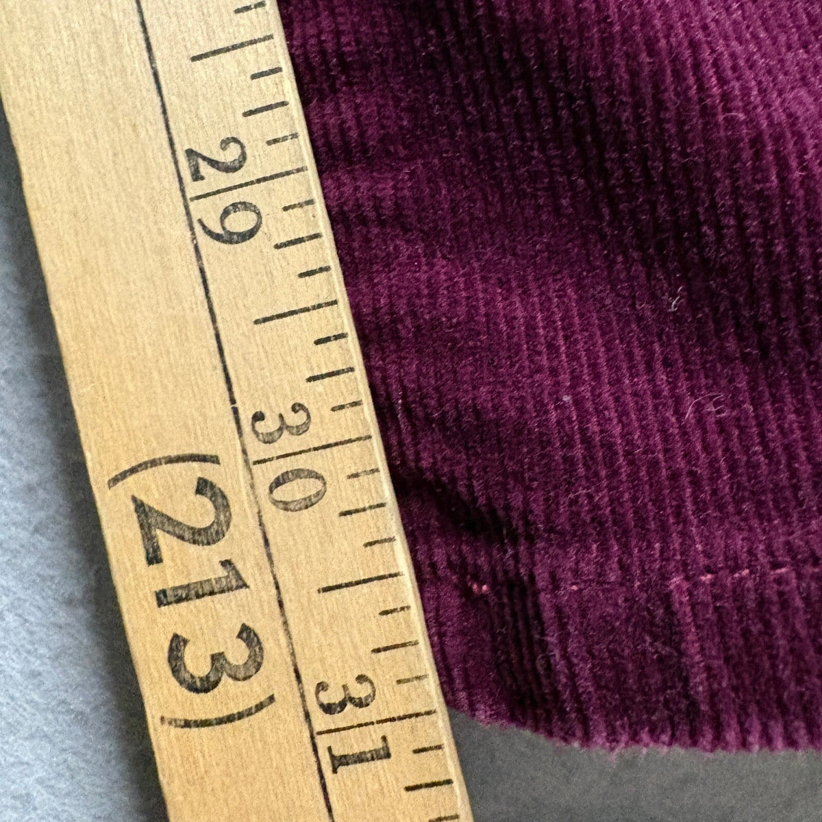 dELiA*s Womens Corduroy Pants Size 3/4 R Burgundy Purple Taylor Slim Straight