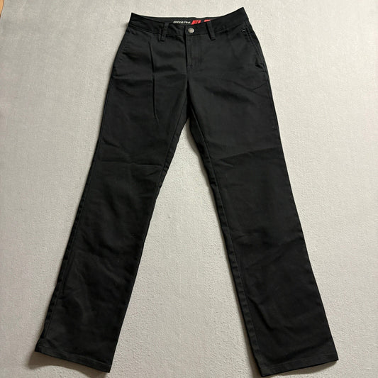 Dickies Flex Mens Pants 24R Black Workwear Chino Stretch Casual Trousers