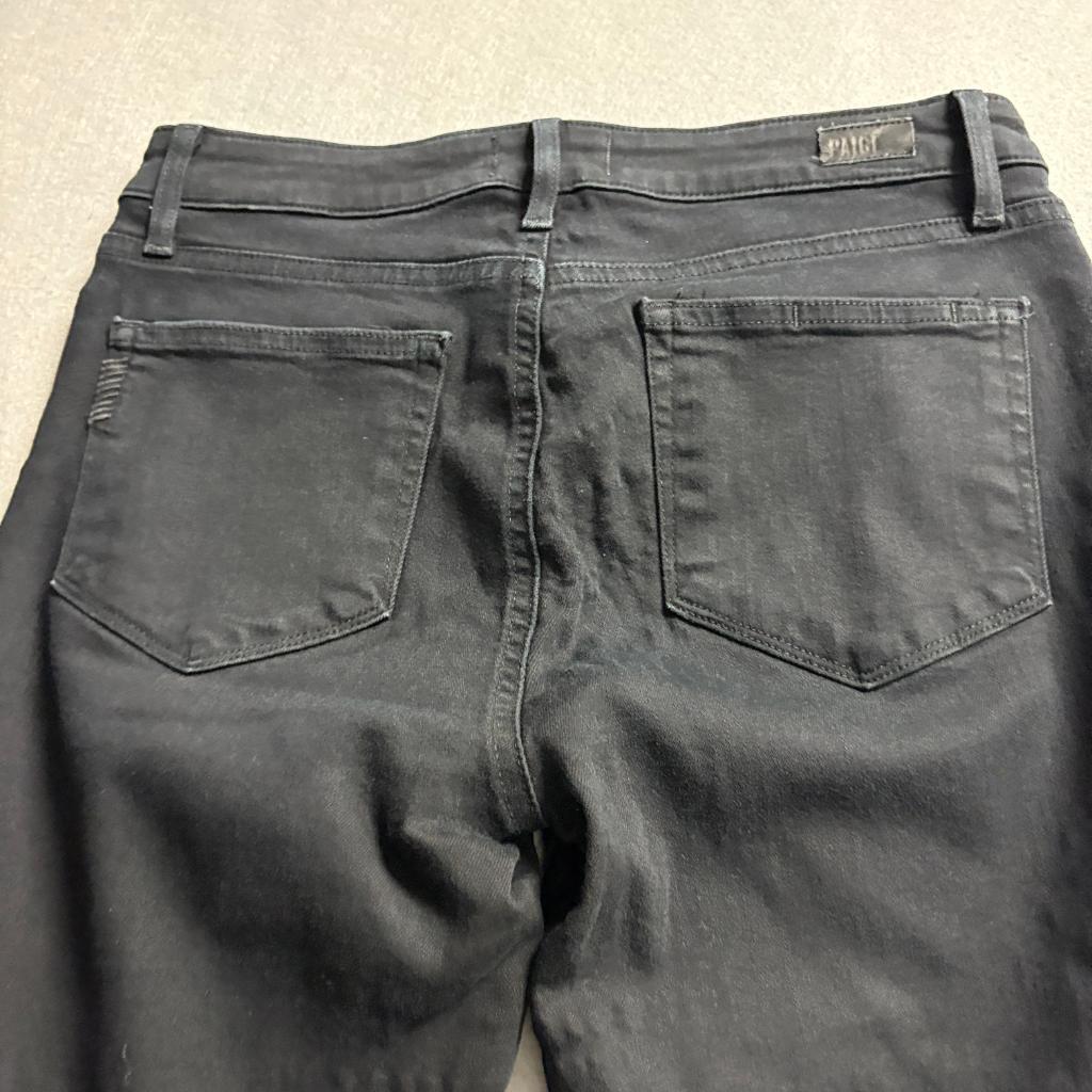 Paige Verdugo Ultra Skinny Jeans Womens 29 Black Stretch Denim Pants