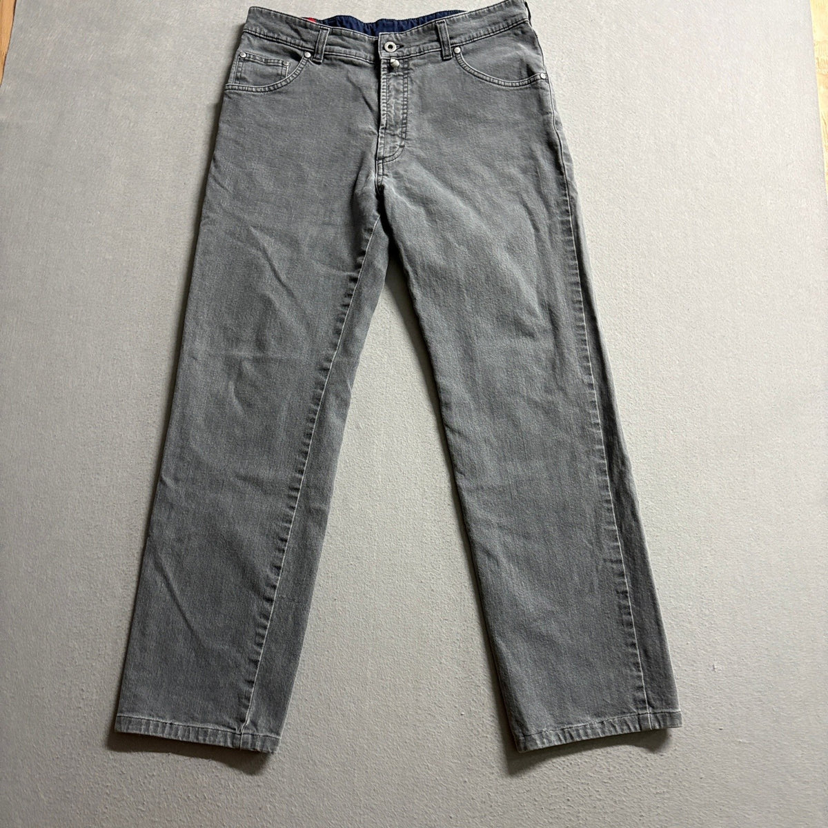 Pal Zileri Concept Jeans Womens 32 Gray Denim Straight Leg Made in Italy