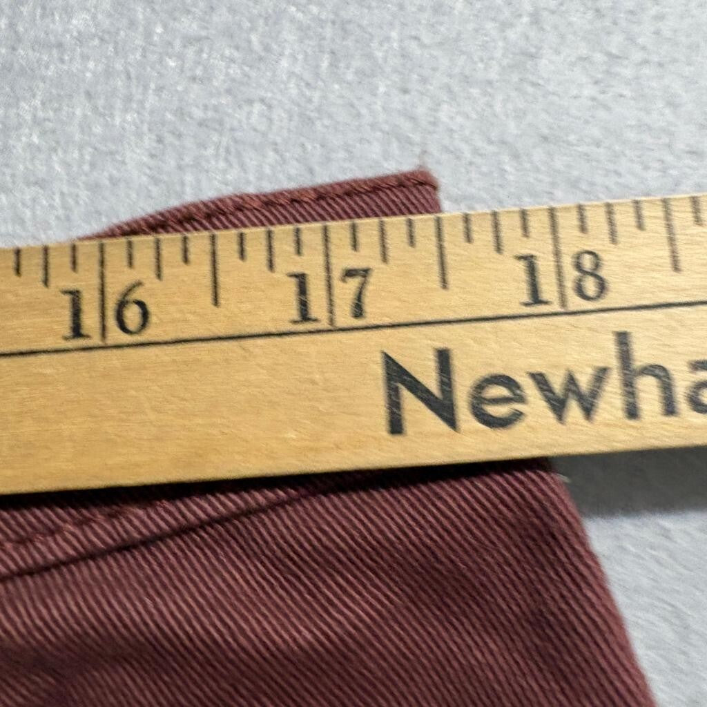 Gloria Vanderbilt Amanda Classic High Rise Tapered Jeans Womens 16 Tall Red Wine