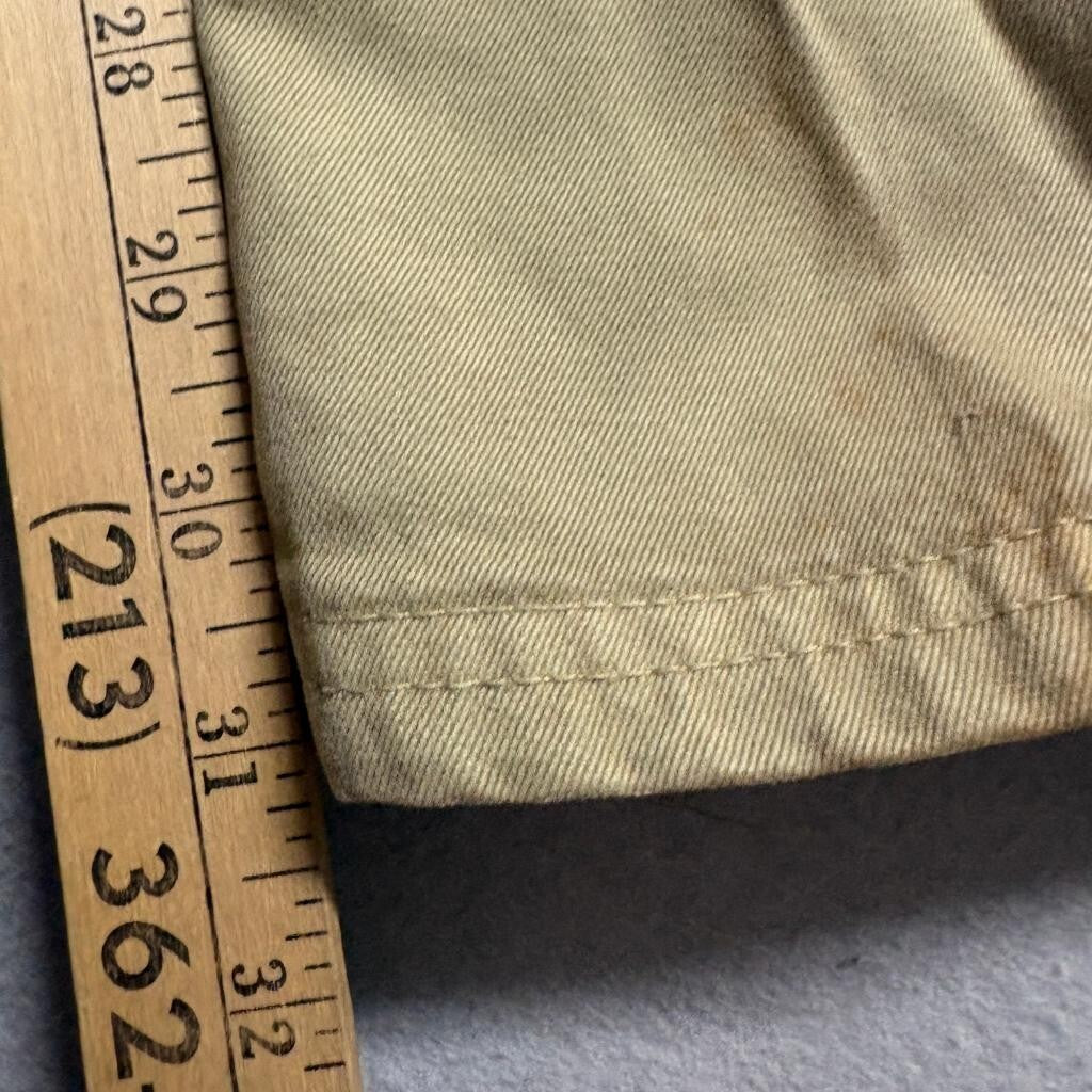 Evergreen Jeans Mens 38 Regular Khaki Brown Cotton Loose Straight Chino Pants