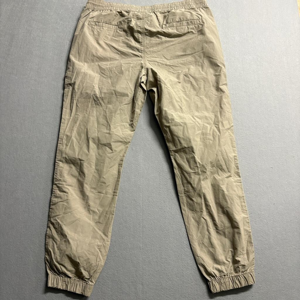 No Boundaries Tech Jogger Pants Mens Large L 36-38 Beige Tapered Leg New