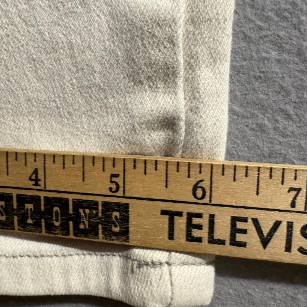 Gloria Vanderbilt Stretch Jeans Womens 10 Petite Beige Denim High Rise Straight