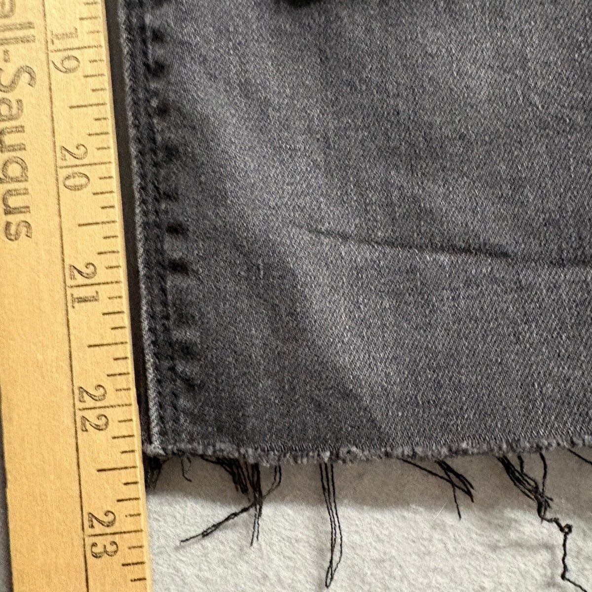 Carly Jean Los Angeles Womens Danny High Rise Raw Hem Button Fly Jeans Size
