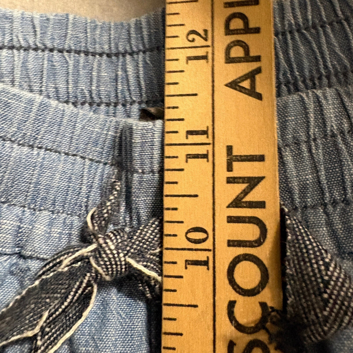 J.Crew Point Sur Chambray Jogger Pants Womens Size 4 Blue Cotton Drawstring