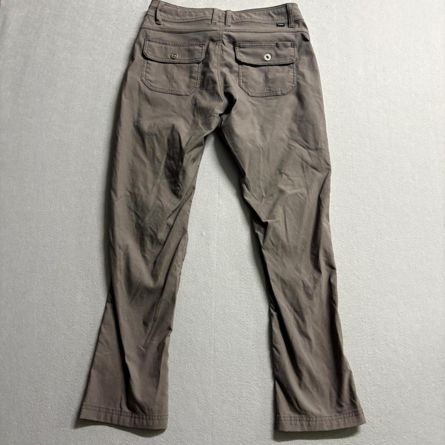 Prana Halle Pants Womens 8 Regular Brown Straight Fit Stretch Hiking Outdoor